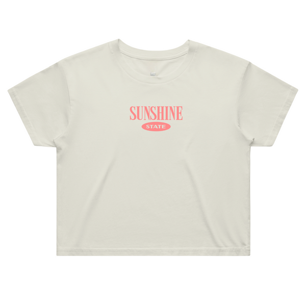 Sunshine State Pier Ladies Crop Tee