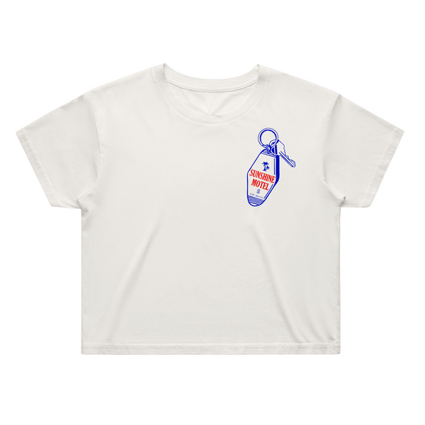 Sunshine Motel Ladies Crop Tee