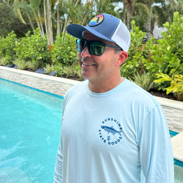 TARPON SOLAR PERFORMANCE SHIRT - SPRING BLUE - Sunshine State® Goods