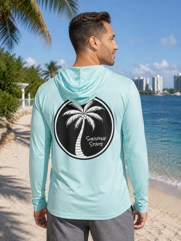 Coastal Palm Performance Hoodie