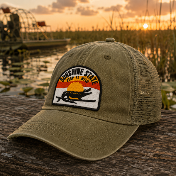 Surfing Gator Sunset Hat: Design It!
