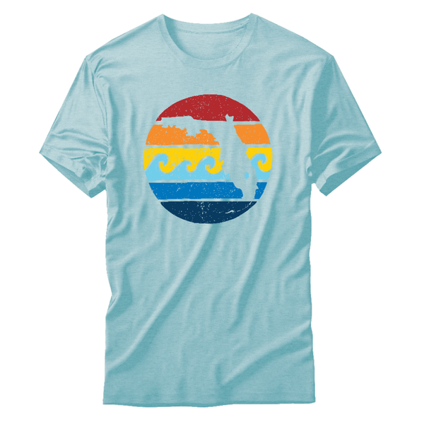 FLORIDA SUNSET TEE - SPRING BLUE - Sunshine State® Goods