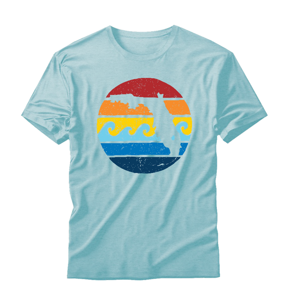 FLORIDA SUNSET YOUTH TEE - SPRING BLUE - Sunshine State® Goods