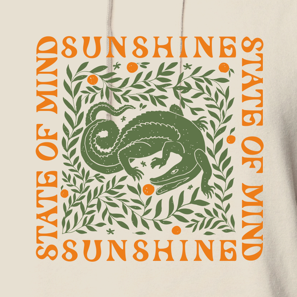 STATE OF MIND UNISEX HOODIE - ARTIC WOLF - Sunshine State®