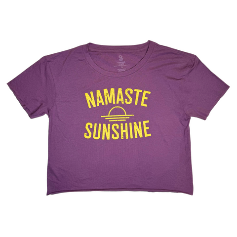 NAMASTE SUNSHINE CROP TOP - BERRY - Sunshine State® Goods