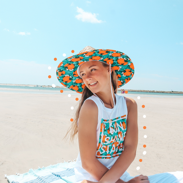 ORANGES STRAW HAT - ADULT FIT - Sunshine State® Goods