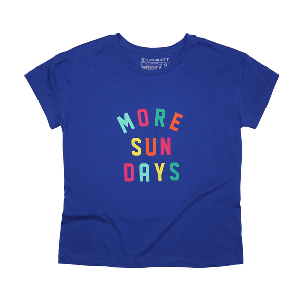 MORE SUN DAYS RELAXED FIT TEE - ATLANTIC BLUE - Sunshine State®