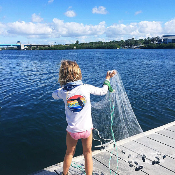 FLORIDA SUNSET YOUTH SOLAR SHIRT - WHITE - Sunshine State®