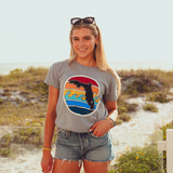 FL SUNSET RELAXED FIT TEE - GREY - Sunshine State®