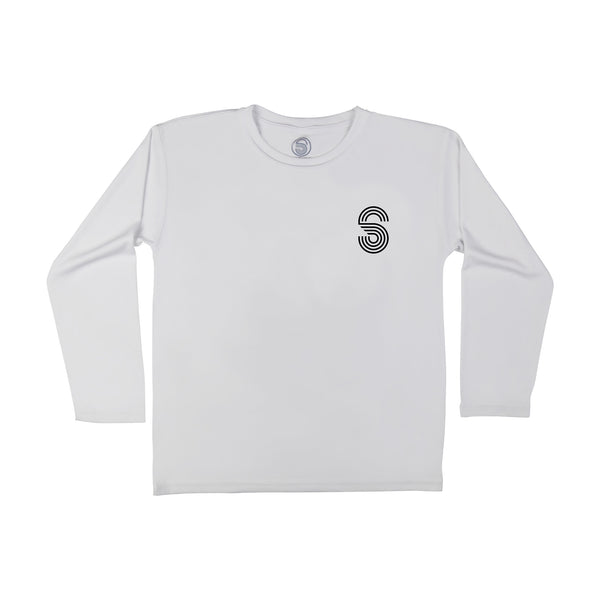 FLORIDA SUNSET YOUTH SOLAR SHIRT - WHITE - Sunshine State®