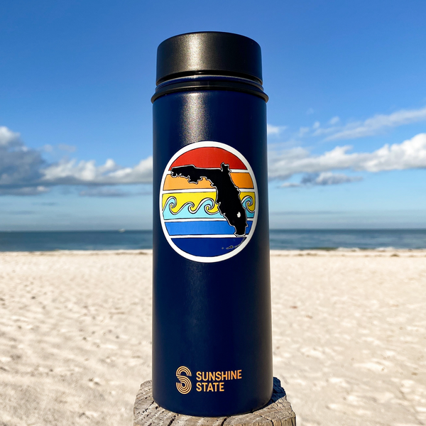 Suncoast stainless steel water bottle