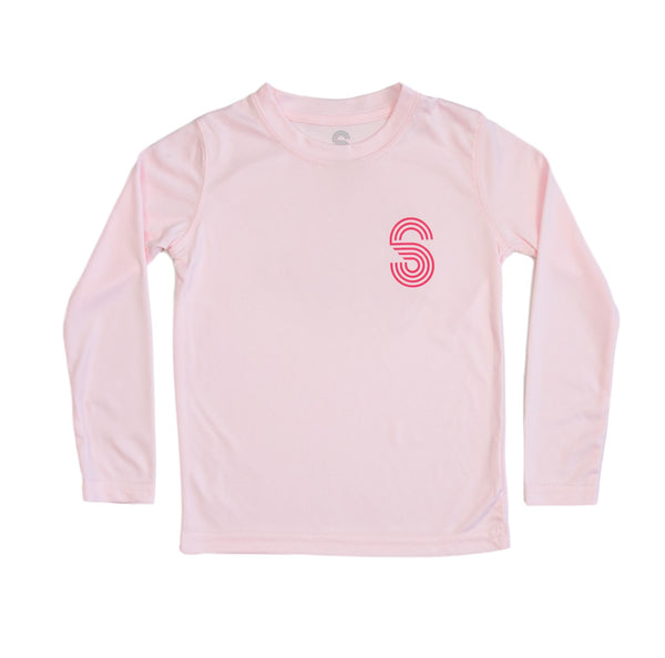 FLAMINGO BADGE TODDLER SOLAR SHIRT-PINK - Sunshine State®