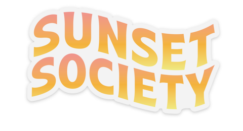 SUNSET SOCIETY CLEAR STICKER - Sunshine State®