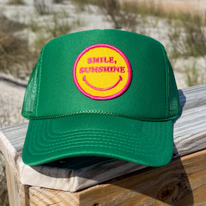 SMILE SUNSHINE FOAM TRUCKER - KELLY GREEN