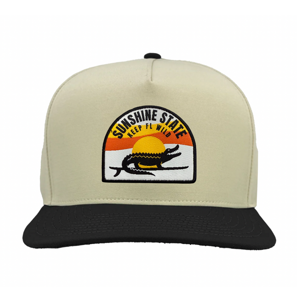 Sunshine State Surfing Gator Sunset Hat