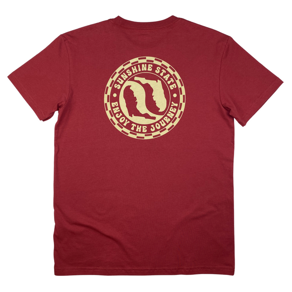 YIN YANG FLORIDA TEE - GARNET - Sunshine State®