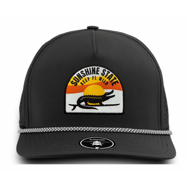 Sunshine State Surfing Gator Sunset Hat