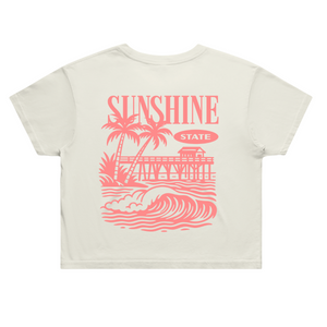 Pier Days Crop T-Shirt | Florida Coastal Graphic