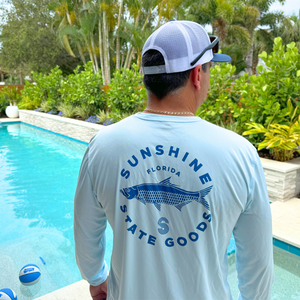 TARPON SOLAR PERFORMANCE SHIRT - SPRING BLUE - Sunshine State® Goods