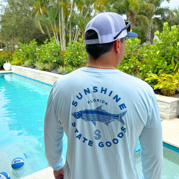 TARPON SOLAR PERFORMANCE SHIRT - SPRING BLUE - Sunshine State® Goods