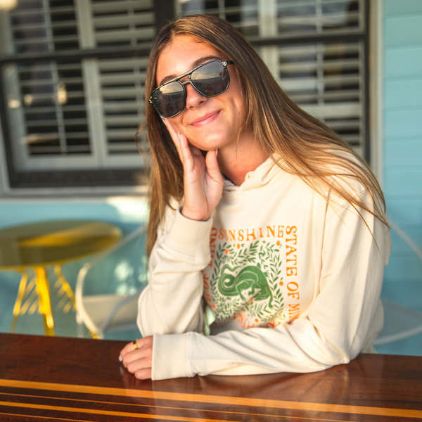 STATE OF MIND UNISEX HOODIE - ARTIC WOLF - Sunshine State® Goods