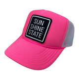 SUNSHINE STATE® FOAM TRUCKER - NEON PINK & WHITE MESH - Sunshine State®