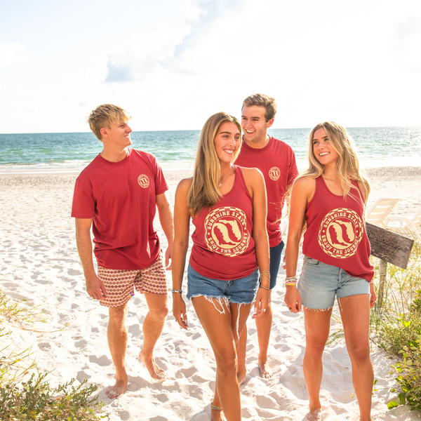 YIN YANG FLORIDA FLOWY TANK - GARNET - Sunshine State®