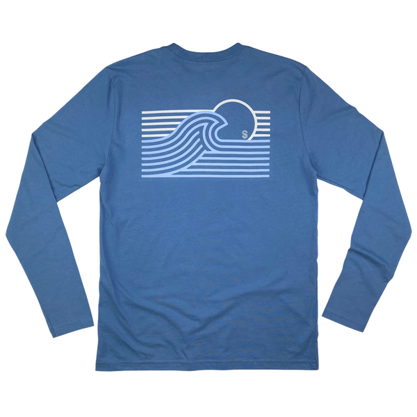 HORIZON LONG SLEEVE TEE - CAPTAINS BLUE - Sunshine State®