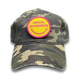 SMILE SUNSHINE UNSTRUCTURED HAT - CAMO