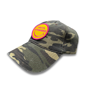 SMILE SUNSHINE UNSTRUCTURED HAT - CAMO - Sunshine State® Goods