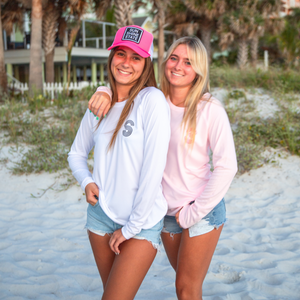 FLORIDA SUNSET LADIES SOLAR PERFORMANCE SHIRT - WHITE - Sunshine State®