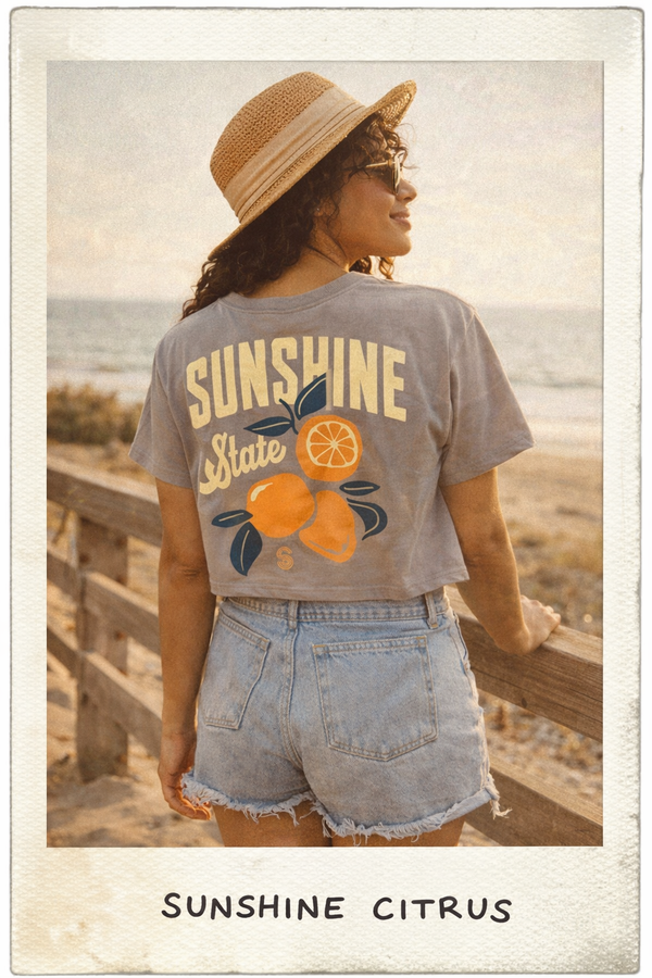Sunshine Citrus Crop Tee