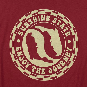 YIN YANG FLORIDA FLOWY TANK - GARNET - Sunshine State®