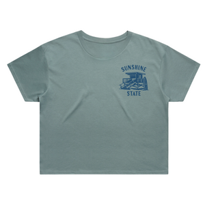 Lifeguard Stand Crop T-Shirt | Florida Beach Graphic