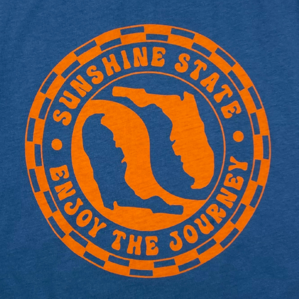 YIN YANG FLORIDA FLOWY TANK - CAPTAIN'S BLUE - Sunshine State®