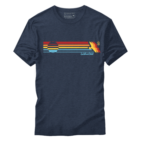 SUNSHINE STRIPE TEE - VINTAGE NAVY - Sunshine State® Goods