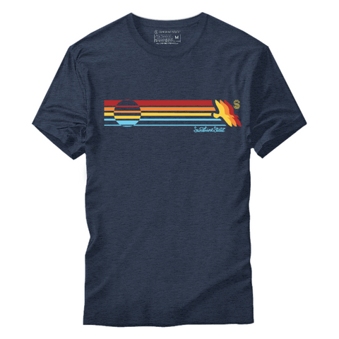 SUNSHINE STRIPE TEE - VINTAGE NAVY