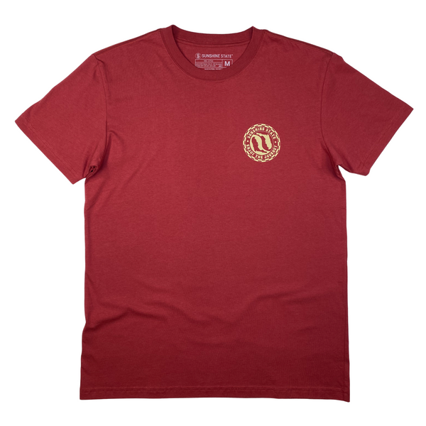 YIN YANG FLORIDA TEE - GARNET - Sunshine State®
