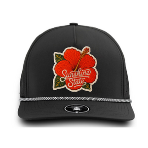 Black w/Chainlink Rope Hibiscus