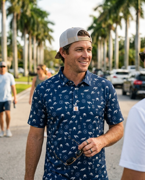 Blue Tide Polo Shirt | Coastal Explorer