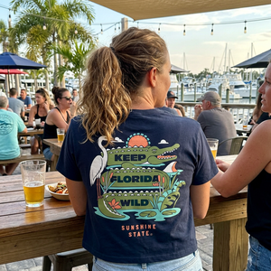 Keep Florida Wild Crop Tee | Florida Gator Graphic