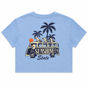 Seagull Road Trip Crop T-Shirt | Florida Graphic Tee