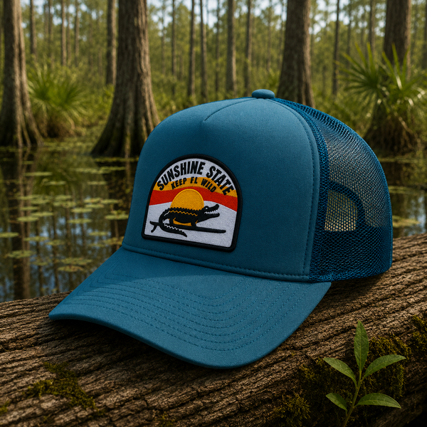 Surfing Gator Sunset Hat: Design It!