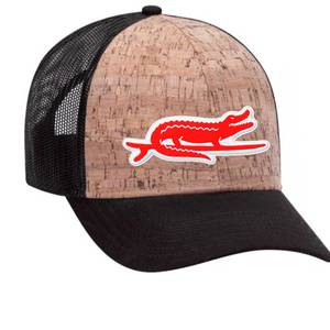 Cork/Black/6 Panel Surfing Gator