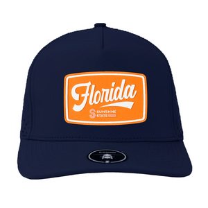 Dark Blue Orange Coastal