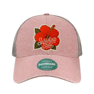 Dusty Rose/Grey Hibiscus