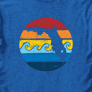 FLORIDA SUNSET YOUTH TEE -  ROYAL - Sunshine State® Goods
