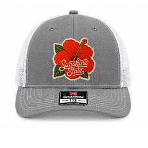 Heather Gray/White Hibiscus