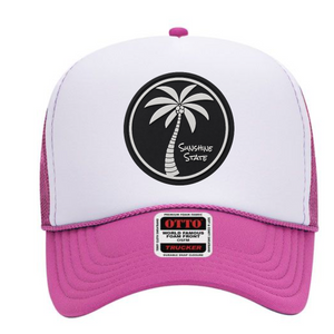 Hot Pink/White Coastal Palm