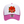Hot Pink/White Hibiscus